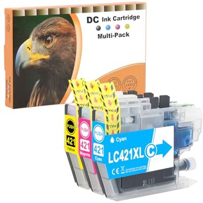 D&C LC421XL Cartuchos de impresora compatibles con Brother LC421 XL Multipack para Brother DCP-J1050DW MFC-J1010DW DCP-J1140DW Cartuchos (cian, magenta, amarillo, 3 unidades) D&C LC421XL Cartuchos de impresora compatibles con Brother LC421 XL Multipack para Brother DCP-J1050DW MFC-J1010DW DCP-J1140DW Cartuchos (cian, magenta, amarillo, 3 unidades)