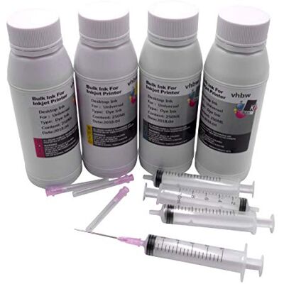 vhbw 4X Tinta de Recarga Compatible con Canon Pixma GM4050 Impresora vhbw 4X Tinta de Recarga Compatible con Canon Pixma GM4050 Impresora