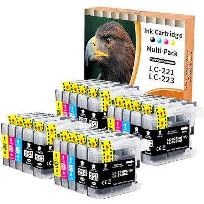 Starlet24 20x LC221 LC223 Cartuchos Compatibles para Brother LC-221 LC-223 para Brother DCP-J4120 DCP-J562 MFC-J4420 MFC-J4620 MFC-J4625 MFC-J480 MFC-J5320 MFC-J5620 MFC-J5625 MFC-J680 MFC-J880DW Starlet24 20x LC221 LC223 Cartuchos Compatibles para Brother LC-221 LC-223 para Brother DCP-J4120 DCP-J562 MFC-J4420 MFC-J4620 MFC-J4625 MFC-J480 MFC-J5320 MFC-J5620 MFC-J5625 MFC-J680 MFC-J880DW