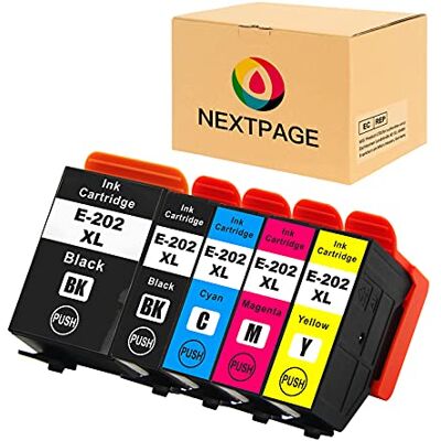 NEXTPAGE 202XL Cartuchos Tinta Impresora de Repuesto para Epson Expression Premium XP-6100 XP-6105 XP-6000 XP-6005 XP6000 XP6000 XP6005 XP6100 Multipack (1 negro, 1 foto negra, 1 cian, 1 magenta, 1 NEXTPAGE 202XL Cartuchos Tinta Impresora de Repuesto para Epson Expression Premium XP-6100 XP-6105 XP-6000 XP-6005 XP6000 XP6000 XP6005 XP6100 Multipack (1 negro, 1 foto negra, 1 cian, 1 magenta, 1
