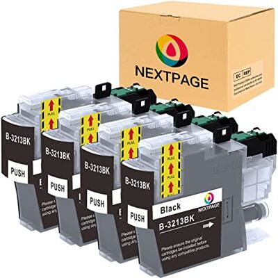 NEXTPAGE LC3213 Cartuchos de tinta compatibles con Brother LC3213 LC-3213 LC3211 para impresoras Brother DCP-J572DW MFC-J491DW MFC-J497DW MFC-J890DW MFC-J895DW DCP-J774DW (4 paquetes LC3213) NEXTPAGE LC3213 Cartuchos de tinta compatibles con Brother LC3213 LC-3213 LC3211 para impresoras Brother DCP-J572DW MFC-J491DW MFC-J497DW MFC-J890DW MFC-J895DW DCP-J774DW (4 paquetes LC3213)