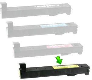 Toner CF302A Amarillo Compatible 827A para HP Enterprise M880z MFP M880Z Capacidad 32.000 Páginas