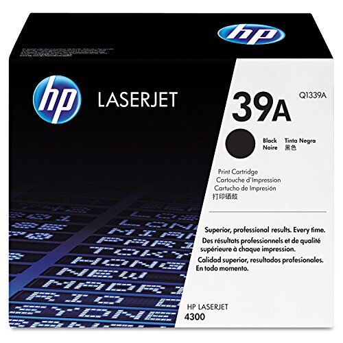 Q1339A - Druckkassette für HP LaserJet 4300 Serie/ Farbe: schwarz/ Reichweite: 18000 Seiten/ Gewicht: 3200 g/ Verpackungseinheiten: 18 Stück/Karton Druckkassette schwarz