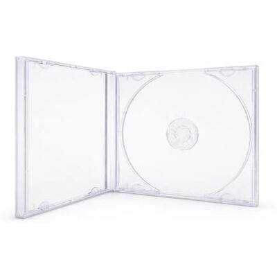 Dragon Juego de 5 estuches transparentes para CD, DVD 10,4 mm, para 1 disco, bandeja transparente Dragon Juego de 5 estuches transparentes para CD, DVD 10,4 mm, para 1 disco, bandeja transparente