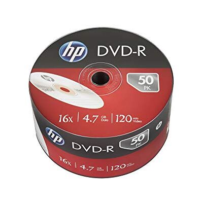 HP - Spool DVD-R 50 pack 4.7gb 16x, 50 piezas de 120 mins video HP - Spool DVD-R 50 pack 4.7gb 16x, 50 piezas de 120 mins video