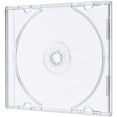 DragonTrading® 100 x Single CD/DVD Clear 8cm Jewel Cases (para Discos pequeños de 8 cm) DragonTrading® 100 x Single CD/DVD Clear 8cm Jewel Cases (para Discos pequeños de 8 cm)