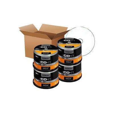 Intenso CD-R 80 min / 700 MB 52x, Full Printable, 200 Piezas en Caja Intenso CD-R 80 min / 700 MB 52x, Full Printable, 200 Piezas en Caja