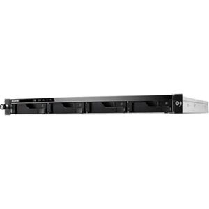 Asustor AS6204RS servidor de almacenamiento Ethernet Bastidor (1U) Negro NAS Unidad RAID (Unidad de disco duro, SSD, Serial ATA III, 2.5/3.5", 40 TB, 0,1,5,6,10,JBOD, FAT32,HFS+,NTFS,ext3,ext4)