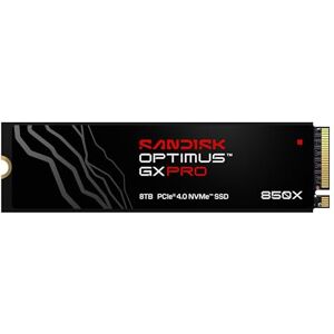 SanDisk Optimus GX Pro 850X NVMe SSD 8 TB (hasta 7200/6600 MB/s velocidades de Lectura/Escritura secuencial, M.2 2280, PCIe 4.0, hasta 4800 TBW) Almacenamiento de expansión para Gaming SanDisk Optimus GX Pro 850X NVMe SSD 8 TB (hasta 7200/6600 MB/s velocidades de Lectura/Escritura secuencial, M.2 2280, PCIe 4.0, hasta 4800 TBW) Almacenamiento de expansión para Gaming