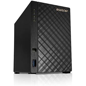 Asustor Drivestor 2 AS1102T 2 bahías Servidor NAS, CPU Quad Core 1,4 GHz, 1 GB DDR4, Carcasa de Almacenamiento en Red (Sin Disco)