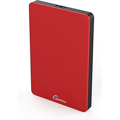 Sonnics 750GB Rojo Disco duro externo portátil de Velocidad de transferencia ultrarrápida USB 3.0 para PC Windows, Apple Mac, Smart TV, XBOX ONE y PS4 Sonnics 750GB Rojo Disco duro externo portátil de Velocidad de transferencia ultrarrápida USB 3.0 para PC Windows, Apple Mac, Smart TV, XBOX ONE y PS4