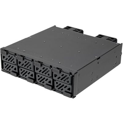Silverstone FSM08-MS Caja interna M.2 SSD de 5,25" con 8 bahías, SST-FSM08B-MS Silverstone FSM08-MS Caja interna M.2 SSD de 5,25" con 8 bahías, SST-FSM08B-MS