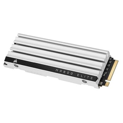 Corsair MP600 Elite 4 TB M.2 PCIe Gen4 x4 SSD NVMe para PS5 – Disipador Térmico Incluido – M.2 2280 – Lectura Secuencial de hasta 7.000 MB/s – NAND 3D TLC de Alta Densidad – Blanco Corsair MP600 Elite 4 TB M.2 PCIe Gen4 x4 SSD NVMe para PS5 – Disipador Térmico Incluido – M.2 2280 – Lectura Secuencial de hasta 7.000 MB/s – NAND 3D TLC de Alta Densidad – Blanco
