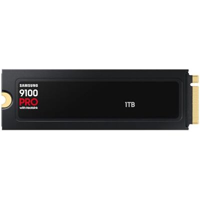 Samsung Memoria MZ- VAP1T0CW 9100 PRO SSD Interna 1TB, Con Disipador de Calor, PCIe 5.0 x4, NVMe 2.0, Memoria Diseñada para Profesionales y Jugadores, Compatible con PC, Móvil y Consola de Juegos Samsung Memoria MZ- VAP1T0CW 9100 PRO SSD Interna 1TB, Con Disipador de Calor, PCIe 5.0 x4, NVMe 2.0, Memoria Diseñada para Profesionales y Jugadores, Compatible con PC, Móvil y Consola de Juegos