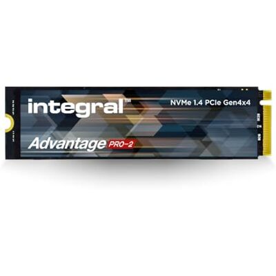 Integral 2TB Advantage Pro-2 M.2 2280 PCIe Gen4 X4 NVMe 1.4 Interna SSD hasta 7300 MB/s de Lectura y 6400 MB/s de Escritura Juegos, edición de vídeo y fotografías, diseño, renderizado 3D y más Integral 2TB Advantage Pro-2 M.2 2280 PCIe Gen4 X4 NVMe 1.4 Interna SSD hasta 7300 MB/s de Lectura y 6400 MB/s de Escritura Juegos, edición de vídeo y fotografías, diseño, renderizado 3D y más