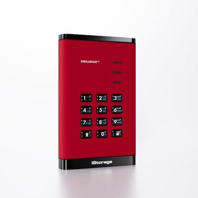 iStorage DiskAshur3 SSD 1TB Red Unidad de estado sólido portátil segura Protegida con contraseña Resistente al polvo y al agua Cifrado de hardware iStorage DiskAshur3 SSD 1TB Red Unidad de estado sólido portátil segura Protegida con contraseña Resistente al polvo y al agua Cifrado de hardware