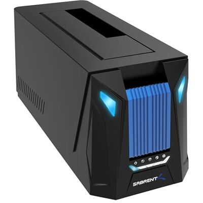 SABRENT Base de Conexión USB C para SSD y HDD M.2 PCIe/NVMe y SATA de 2 5/3, 5 Pulgadas con Clonación Sin Conexión (DS-UNHC) SABRENT Base de Conexión USB C para SSD y HDD M.2 PCIe/NVMe y SATA de 2 5/3, 5 Pulgadas con Clonación Sin Conexión (DS-UNHC)