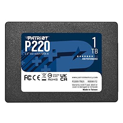 Patriot Memory Patriot P220 SSD 1TB SATA III Disco Sólido Interno 2.5 Patriot Memory Patriot P220 SSD 1TB SATA III Disco Sólido Interno 2.5