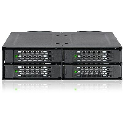 Icy Dock ToughArmor MB699VP-B Caja de backplane, Rack móvil, Carcasa de Rack metálica Resistente para 4 SSD NVMe 4.0 NVMe 4.0 de 2,5" en una bahía de 5,25" con Conector miniSAS HD SFF8643 Icy Dock ToughArmor MB699VP-B Caja de backplane, Rack móvil, Carcasa de Rack metálica Resistente para 4 SSD NVMe 4.0 NVMe 4.0 de 2,5" en una bahía de 5,25" con Conector miniSAS HD SFF8643