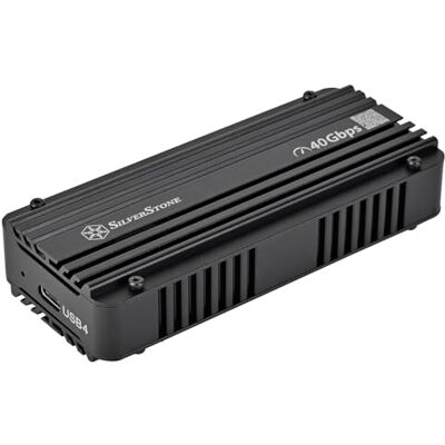 Silverstone Technology SST-MS12-40G, Carcasa SSD NVMe USB4 con refrigeración Activa Silverstone Technology SST-MS12-40G, Carcasa SSD NVMe USB4 con refrigeración Activa