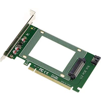 KALEA-INFORMATIQUE Tarjeta controladora PCIe x16 Tipo PCIe 3.0 para SSD PCIe NVMe U.2 KALEA-INFORMATIQUE Tarjeta controladora PCIe x16 Tipo PCIe 3.0 para SSD PCIe NVMe U.2