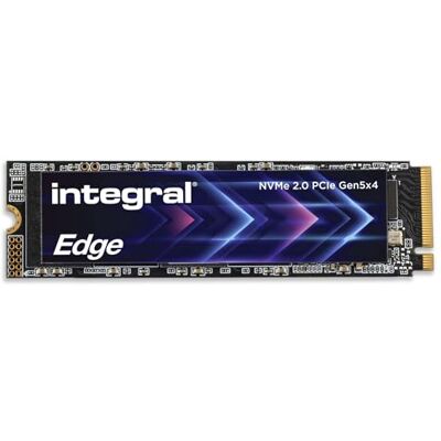Integral Edge Gen 5 SSD PCIe 5.0 M.2 2280 NVMe 2 TB, Lectura de 10 300 MB/s y Escritura de 8600 MB/s: IOPS 1,3 M/1,5 M para Juego Veloz, edición de vídeo 4K/8K, creación IA y renderizado 3D Integral Edge Gen 5 SSD PCIe 5.0 M.2 2280 NVMe 2 TB, Lectura de 10 300 MB/s y Escritura de 8600 MB/s: IOPS 1,3 M/1,5 M para Juego Veloz, edición de vídeo 4K/8K, creación IA y renderizado 3D
