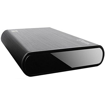 Fantec DB-ALU3 Carcasa para disco duro externo SATA de 8,89cm (3,5 pulgadas), con conexión supervelocidad USB 3.0 y transferencia de datos de hasta 5Gbit/s, de aluminio negro. Fantec DB-ALU3 Carcasa para disco duro externo SATA de 8,89cm (3,5 pulgadas), con conexión supervelocidad USB 3.0 y transferencia de datos de hasta 5Gbit/s, de aluminio negro.