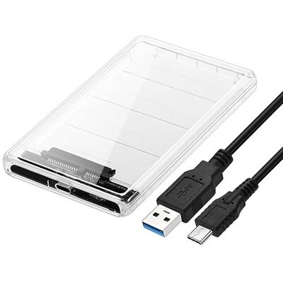 chenyang USB C a 2,5" SATA SSD HDD Caja de Disco Duro Externo para PC portátil Blanco chenyang USB C a 2,5" SATA SSD HDD Caja de Disco Duro Externo para PC portátil Blanco