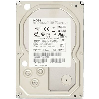 HGST ULTRASTAR 7K4000 3TB SAS INT HUS724030ALS640 3.5IN 7200 IN HGST ULTRASTAR 7K4000 3TB SAS INT HUS724030ALS640 3.5IN 7200 IN