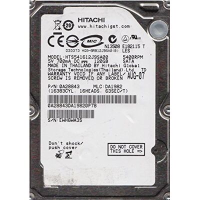 Lenovo Hitachi 120GB SATA 5400rpm 2.5" disco duro interno Lenovo Hitachi 120GB SATA 5400rpm 2.5" disco duro interno