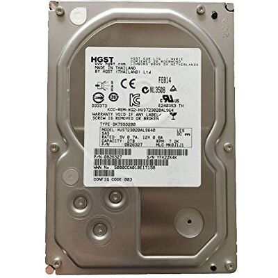 Desconocido Generic 3,5 pulgadas disco duro hus723020als640 2 TB, 7200 RPM, caché de 64 MB SAS 6 Gb/s para Hitachi Desconocido Generic 3,5 pulgadas disco duro hus723020als640 2 TB, 7200 RPM, caché de 64 MB SAS 6 Gb/s para Hitachi