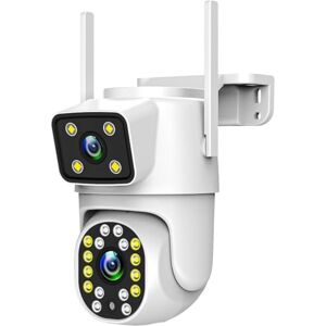 Technaxx TX-328, cámara IP WiFi para exteriores con doble lente de 2MP + 2MP: rotación horizontal/vertical de 270°/90°, visión nocturna en color, Bluetooth, detección y seguimiento de movimiento, IP65 Technaxx TX-328, cámara IP WiFi para exteriores con doble lente de 2MP + 2MP: rotación horizontal/vertical de 270°/90°, visión nocturna en color, Bluetooth, detección y seguimiento de movimiento, IP65