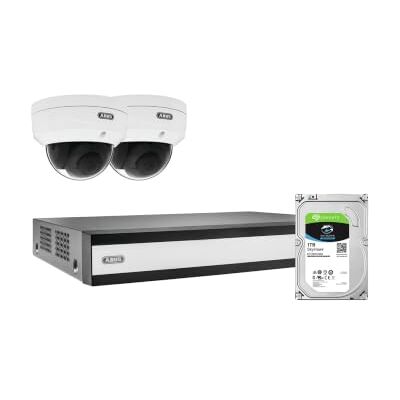 ABUS TVVR36423D Grabadora de vídeo en Red y 2 cámaras PoE Mini Domo ABUS TVVR36423D Grabadora de vídeo en Red y 2 cámaras PoE Mini Domo