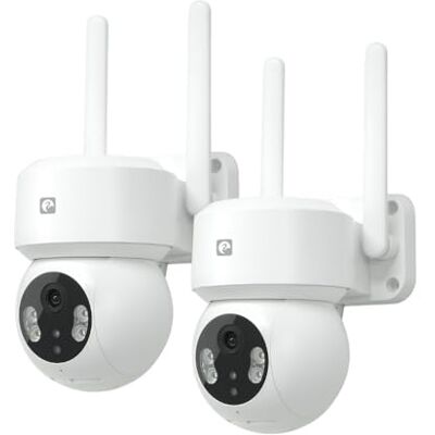 Garza Smart Pack 2 Cámara de vigilancia WiFi IP 360º Exterior Inteligente. 1296P con Visión Nocturna, Audio bidireccional, Detección de Movimiento, Control por App. Garza Smart Pack 2 Cámara de vigilancia WiFi IP 360º Exterior Inteligente. 1296P con Visión Nocturna, Audio bidireccional, Detección de Movimiento, Control por App.