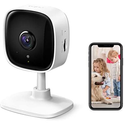 Tapo TP-Link Cámara Wi-Fi para Interiores C110, cámara de vigilancia de 3 MP, visión Nocturna, Audio bidireccional, Modo de privacidad, notificaciones con Sensor de Movimiento en Tiempo Real Tapo TP-Link Cámara Wi-Fi para Interiores C110, cámara de vigilancia de 3 MP, visión Nocturna, Audio bidireccional, Modo de privacidad, notificaciones con Sensor de Movimiento en Tiempo Real