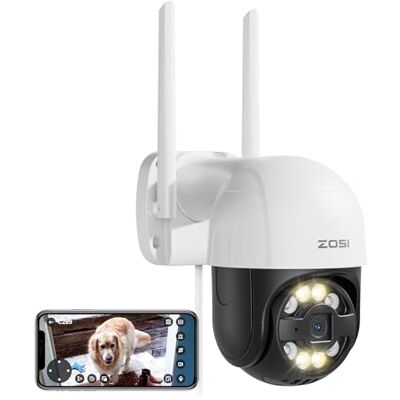 ZOSI C289 2.5K 4MP Cámara de Vigilancia Seguridad WiFi PT Exterior con Enchufe, Visión Nocturna en Color, Detección y Seguimiento de Persona, Audio Bidireccional ZOSI C289 2.5K 4MP Cámara de Vigilancia Seguridad WiFi PT Exterior con Enchufe, Visión Nocturna en Color, Detección y Seguimiento de Persona, Audio Bidireccional