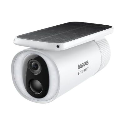 Baseus Security S1 Cámara de vigilancia Exterior Solar Inalámbrico Energía 145 grados, cámara WiFi al aire libre con panel solar, 8 GB de almacenamiento local, sin cargo mensual Baseus Security S1 Cámara de vigilancia Exterior Solar Inalámbrico Energía 145 grados, cámara WiFi al aire libre con panel solar, 8 GB de almacenamiento local, sin cargo mensual