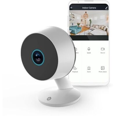 NEDIS Cámara IP Wi-Fi Interior Inteligente 3MP 1296p Visión Nocturna Detección de Movimiento Audio bidireccional Almacenamiento en Nube y microSD Blanca NEDIS Cámara IP Wi-Fi Interior Inteligente 3MP 1296p Visión Nocturna Detección de Movimiento Audio bidireccional Almacenamiento en Nube y microSD Blanca
