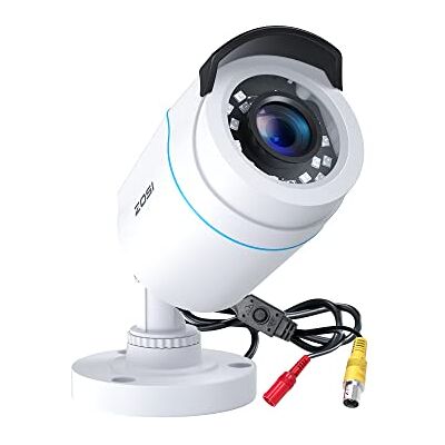 ZOSI 1080P CCTV Cámara de Vigilancia Exterior para DVR Kit de Videovigilancia, Cámara Analógica 4 en 1 con Modos TVI/CVI/AHD/CVBS ZOSI 1080P CCTV Cámara de Vigilancia Exterior para DVR Kit de Videovigilancia, Cámara Analógica 4 en 1 con Modos TVI/CVI/AHD/CVBS