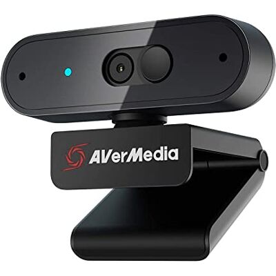 AVerMedia Webcam PW310P Webcam 1080p/30 fps, videochat y grabación, Plug & Play, micrófonos, Streaming, Enfoque automático, Funciona con Skype, Zoom, Team, Color Negro AVerMedia Webcam PW310P Webcam 1080p/30 fps, videochat y grabación, Plug & Play, micrófonos, Streaming, Enfoque automático, Funciona con Skype, Zoom, Team, Color Negro