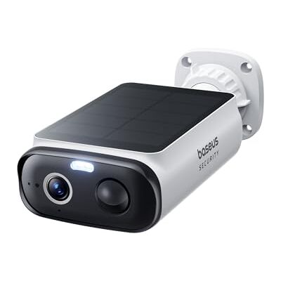 Baseus Security S1 Lite Solocam Camara Vigilancia WiFi Exterior Solar IP67 Camara IP Seguridad Bateria 2K 135°, Visión Nocturna a Color, Sin Cargos, Detección Humana, Compatible con Alexa y Google Baseus Security S1 Lite Solocam Camara Vigilancia WiFi Exterior Solar IP67 Camara IP Seguridad Bateria 2K 135°, Visión Nocturna a Color, Sin Cargos, Detección Humana, Compatible con Alexa y Google