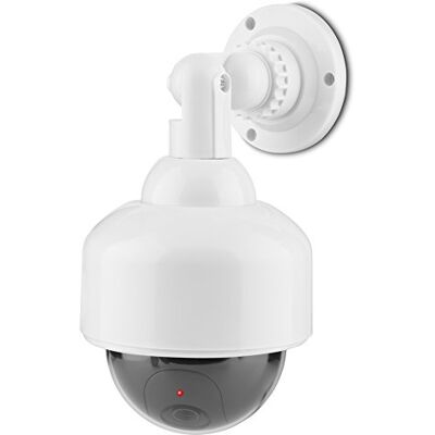 VBESTLIFE Cámara Falsa con Led Parpadeante Rotación de 360 ° Cámara Simulada CCTV Bola con Luz LED Impermeable para Interiores y Exteriores VBESTLIFE Cámara Falsa con Led Parpadeante Rotación de 360 ° Cámara Simulada CCTV Bola con Luz LED Impermeable para Interiores y Exteriores