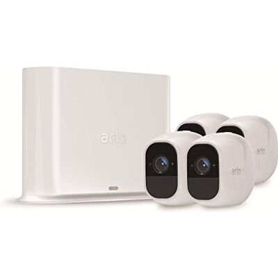 Arlo Pro 2 Sistema de seguridad y vídeo vigilancia de 3 cámaras sin cables 1080p HD (recargable, interior/exterior, visión nocturna, audio bidireccional, visión 130º) Arlo Pro 2 Sistema de seguridad y vídeo vigilancia de 3 cámaras sin cables 1080p HD (recargable, interior/exterior, visión nocturna, audio bidireccional, visión 130º)