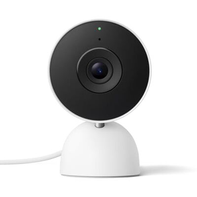 Google Nest CAM Indoor (con Cable, 3.ª Gen.) Cámara de Seguridad de Interior con vídeo 2K Funciona con Home Nieve Google Nest CAM Indoor (con Cable, 3.ª Gen.) Cámara de Seguridad de Interior con vídeo 2K Funciona con Home Nieve