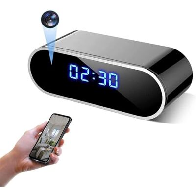 Generic WiFi Mini DV Cámara Espía 4K HD 1080P Despertador Grabador de Vídeo Inalámbrico Visión Nocturna Sensor de Detección de Movimiento Seguridad en el Hogar DVR Monitor para Mascotas Niñera Generic WiFi Mini DV Cámara Espía 4K HD 1080P Despertador Grabador de Vídeo Inalámbrico Visión Nocturna Sensor de Detección de Movimiento Seguridad en el Hogar DVR Monitor para Mascotas Niñera