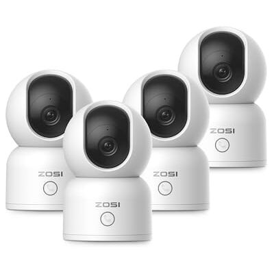 ZOSI C518 3MP Cámara Seguridad WiFi Interior 4pcs Cámara IP 2,4G/5G WiFi, Pan 355° Tilt 108°, Seguimiento de Movimiento, Vigilancia para Niño Anciano, Audio Bidireccional, Llamada con un Clic ZOSI C518 3MP Cámara Seguridad WiFi Interior 4pcs Cámara IP 2,4G/5G WiFi, Pan 355° Tilt 108°, Seguimiento de Movimiento, Vigilancia para Niño Anciano, Audio Bidireccional, Llamada con un Clic