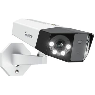 Reolink 4K 8MP Camara Vigilancia de Doble Lente con Campo de Visión 180°, Cámara IP Soporta Detección de Personas/Vehículos/Mascotas, Visión Nocturna en Color, Audio Bidireccional, Duo 2 PoE Reolink 4K 8MP Camara Vigilancia de Doble Lente con Campo de Visión 180°, Cámara IP Soporta Detección de Personas/Vehículos/Mascotas, Visión Nocturna en Color, Audio Bidireccional, Duo 2 PoE