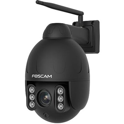 Foscam SD4 4MP Dual Band WiFi PTZ Dome Cámara de vigilancia con Zoom óptico de 4X y visión Nocturna de hasta 50 Metros, detección de Personas, Movimiento y Ruido Foscam SD4 4MP Dual Band WiFi PTZ Dome Cámara de vigilancia con Zoom óptico de 4X y visión Nocturna de hasta 50 Metros, detección de Personas, Movimiento y Ruido
