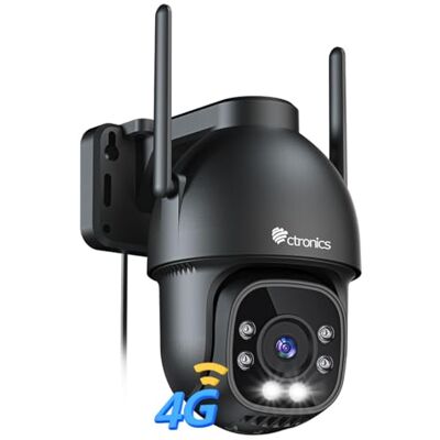 Ctronics 2.5K 4MP 3G/4G LTE Cámara Vigilancia Exterior con Tarjeta SIM Ctronics 2.5K 4MP 3G/4G LTE Cámara Vigilancia Exterior con Tarjeta SIM