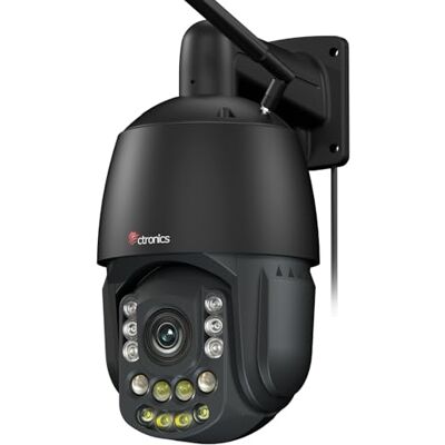 Ctronics 4K Cámara Vigilancia WiFi Exterior, Zoom Óptico 3D 30×,PC/App Visión Nocturna 180 m, Auto Seguimiento Zoom, 60 Preajustes,WiFi Doble Banda,Detección AI,NVR/FTP,256GB TF/Cloud,Metal Ctronics 4K Cámara Vigilancia WiFi Exterior, Zoom Óptico 3D 30×,PC/App Visión Nocturna 180 m, Auto Seguimiento Zoom, 60 Preajustes,WiFi Doble Banda,Detección AI,NVR/FTP,256GB TF/Cloud,Metal